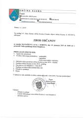 Termini zborov občanov v letu 2019 2
